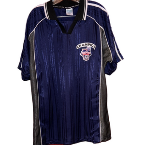 Vintage Northeast Florida Champion Navy and Black Sports Jersey NEFSL